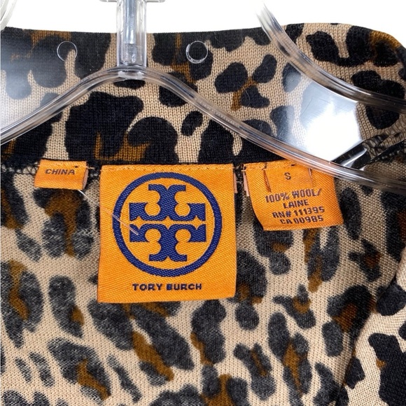 Tory Burch Leopard Print Women's Sweater - Picture 3 of 5